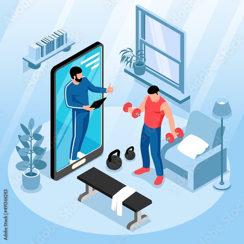 Fitness Online Service Concept