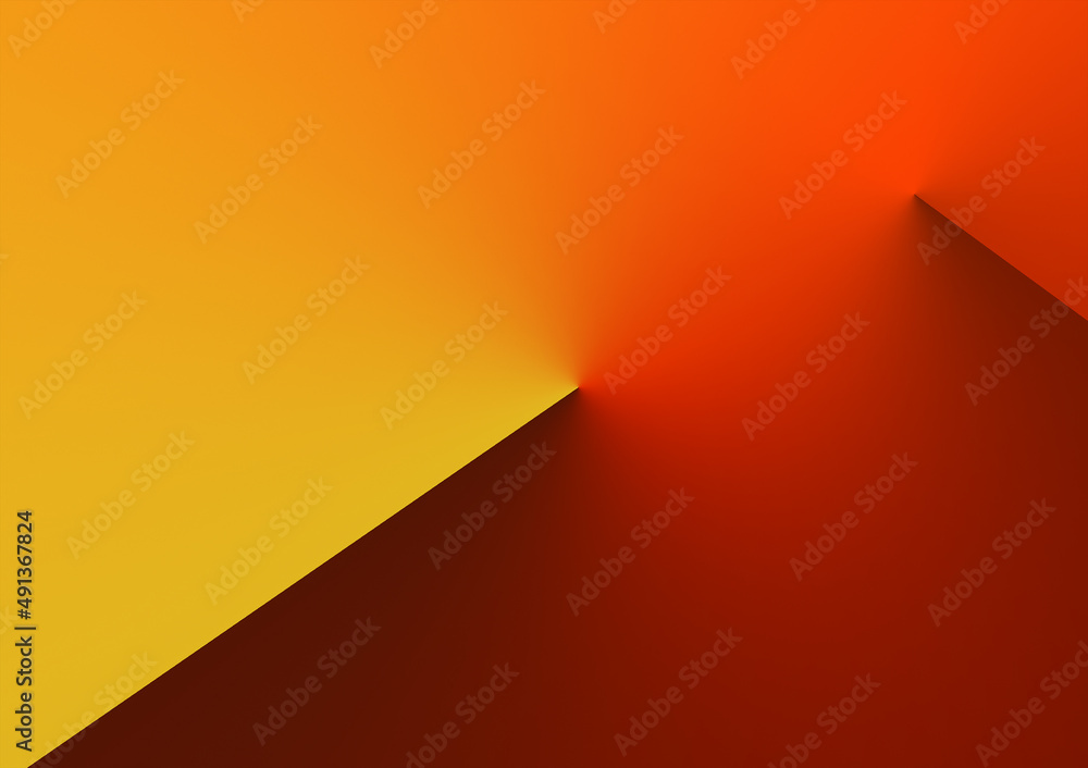 Red and yellow gradient line background. - obrazy, fototapety, plakaty 