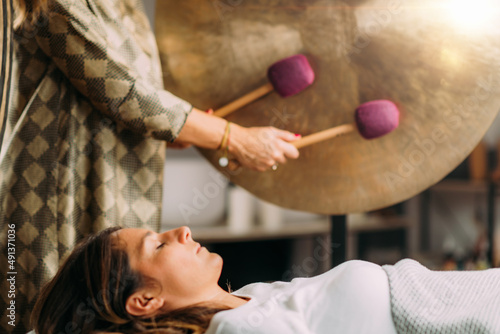 Gong in Sound Bath Therapy