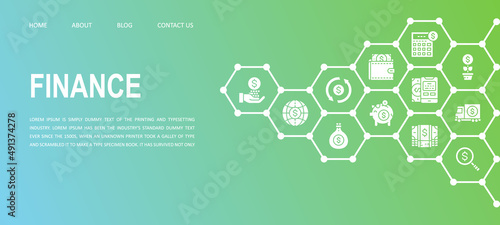 Money and Banking landing page template. Credit Card, Currency Exchange, Atm, Terminal website vector illustration.