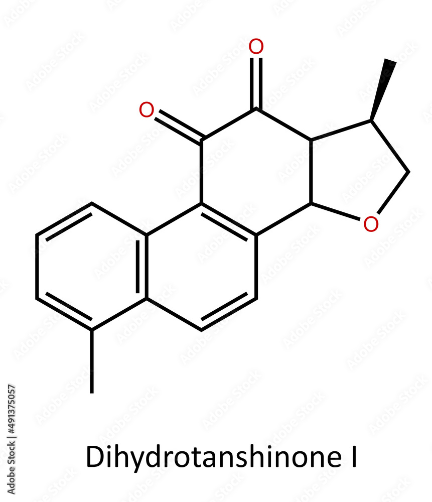 Dihydrotanshinone I (DI) is a naturally occurring compound extracted from Salvia miltiorrhiza Bunge, also known as Chinese sage, red sage root, and the Chinese herbal Dan Shen. Dihydrotanshinone I (DI) is a naturally occurring compound extracted from Salvia miltiorrhiza Bunge, also known as Chinese sage, red sage root, and the Chinese herbal Dan Shen.