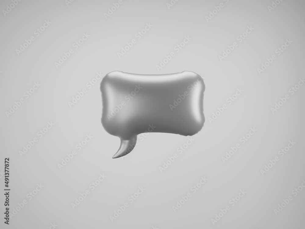 Gray Speech Balloon