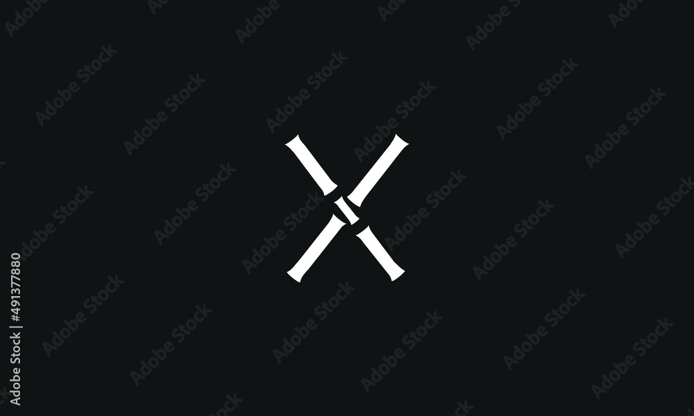 Alphabet letter icon logo X
