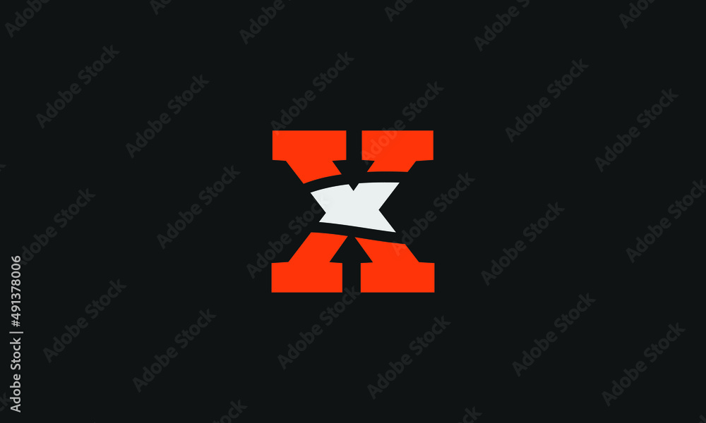 Alphabet letter icon logo X