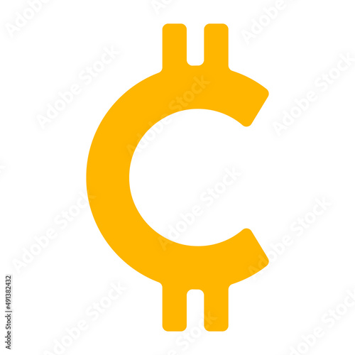 Cryptocurrency logo vector illustration. Crypto Coin in letter C currency format.