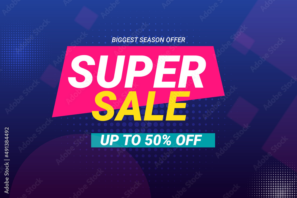 Gradient super sale background design
