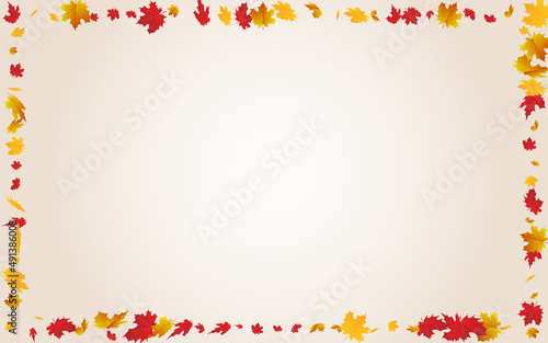 Autumnal Leaf Vector Transparent Background.