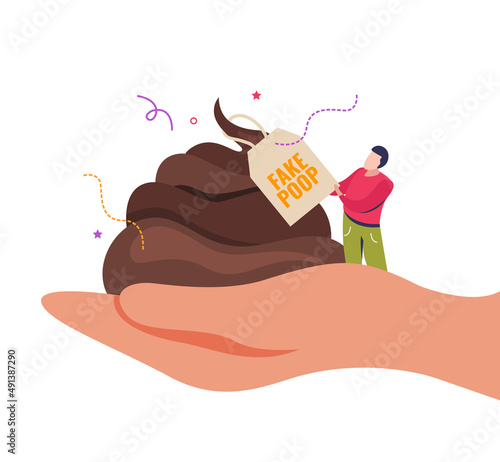 Fake Poop Prank Background