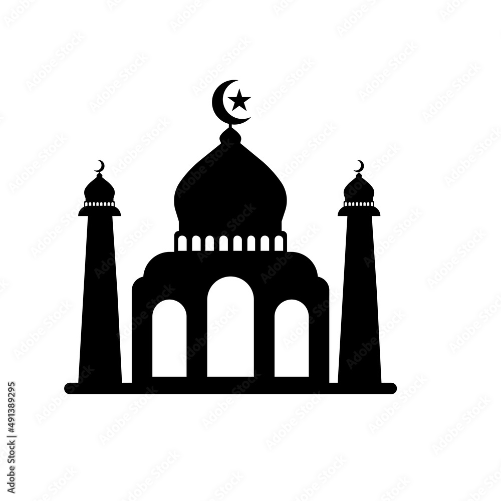 mosque logo icon design template vector