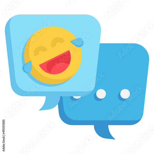 CHAT flat icon