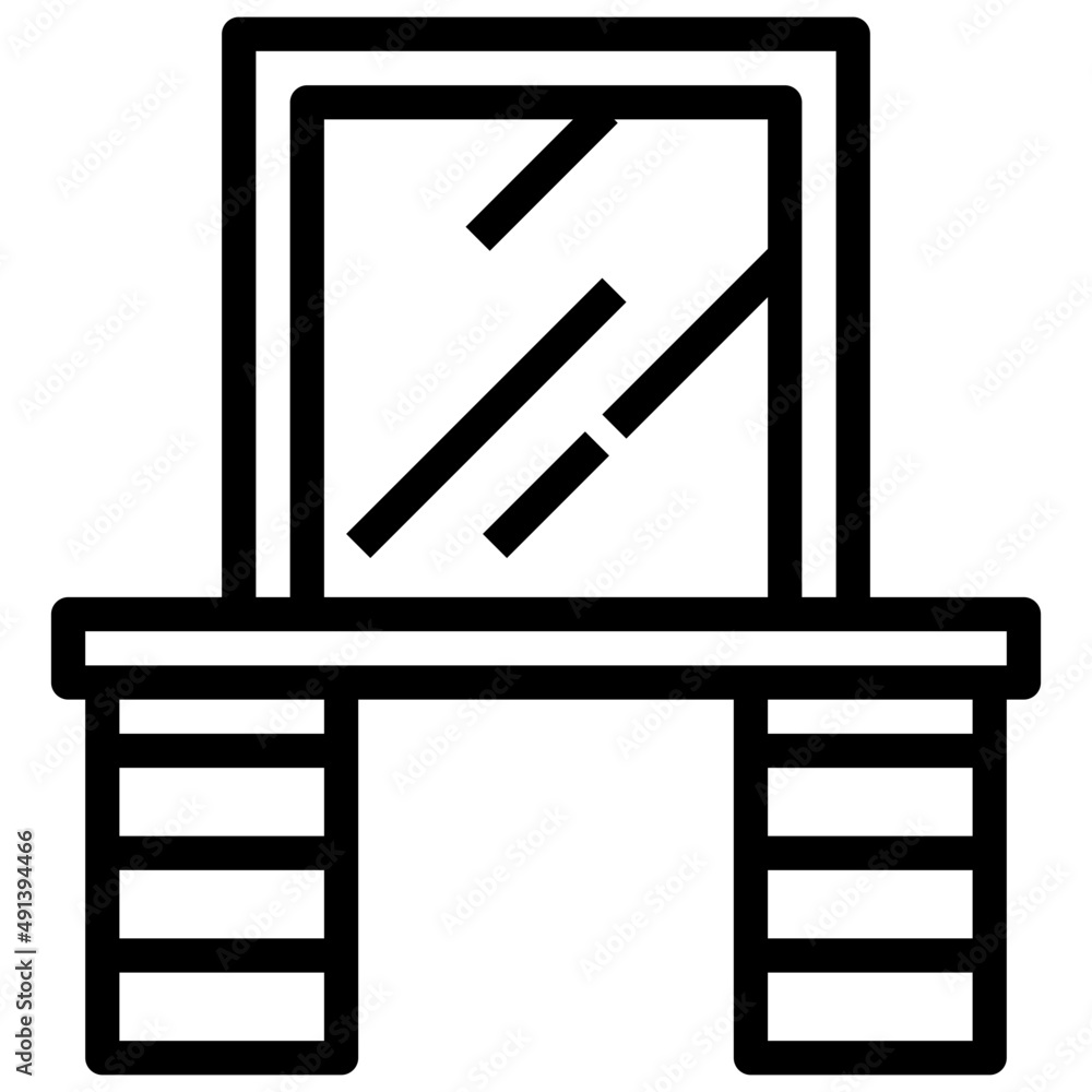 Fototapeta premium MIRROR line icon