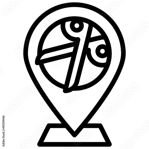 location outline icon