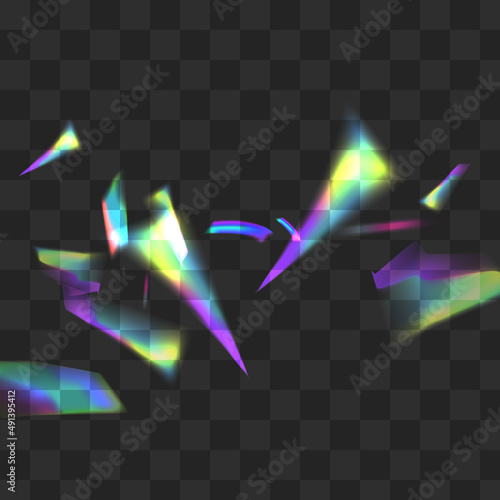 Shine Glints Vector Transparent Background.