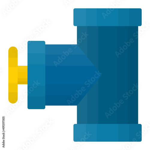 backwater valve Concept, stops sewage head vector color icon design, Water Treatment and Purification Plant symbol, Environment Friendly Industry Sign, Desalination Biotechnology stock illustration