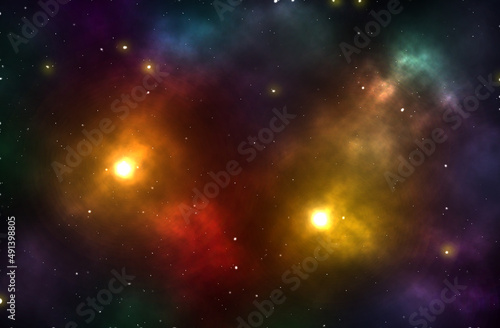 Fototapeta Naklejka Na Ścianę i Meble -  background Colored galaxies 05