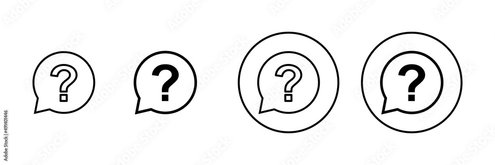Question icons set. question mark sign and symbol Question icons set. question mark sign and symbol