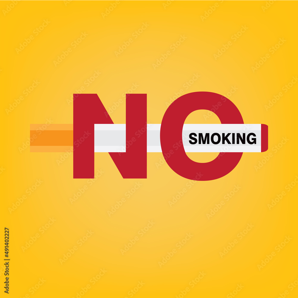 National No Smoking Vector. simple and elegant National No Smoking Vector. simple and elegant