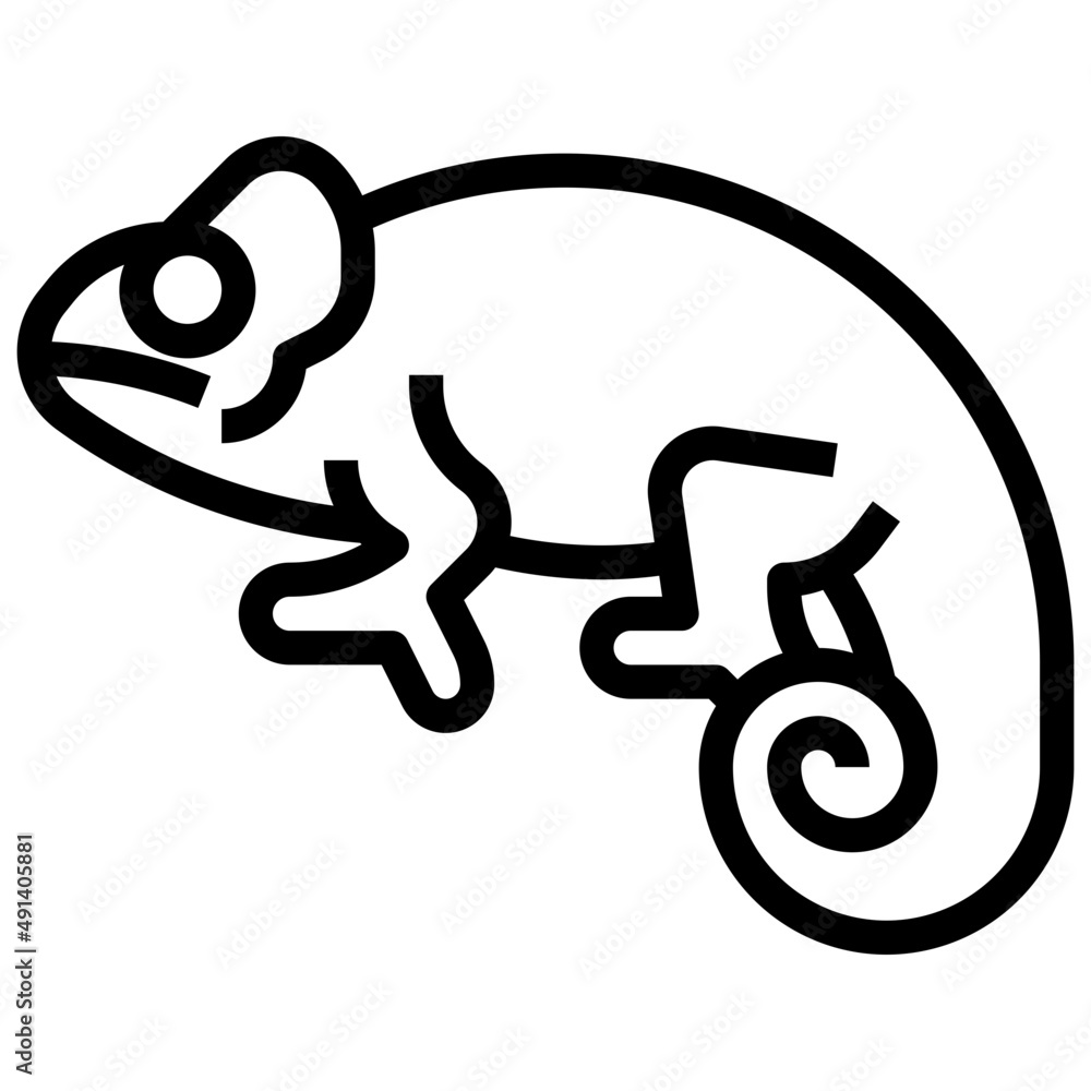 cameleon outline icon cameleon outline icon