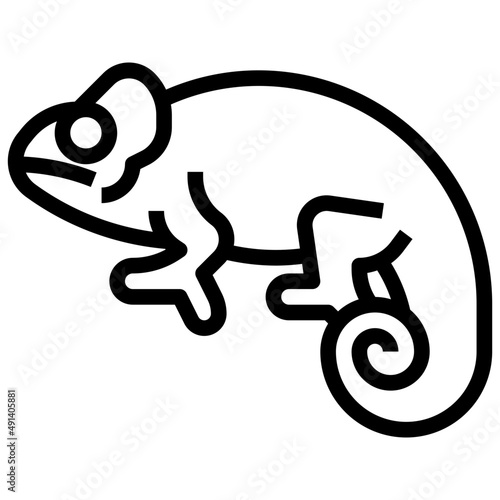 cameleon outline icon