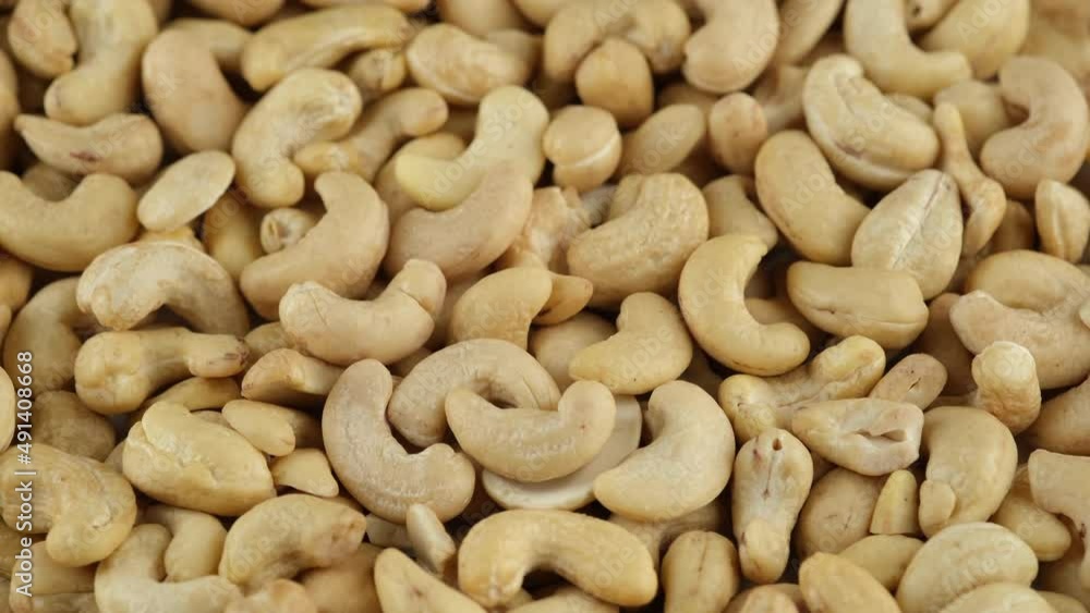 Cashew nuts close up, rotation. Healthy Food concept. 4K UHD footage Cashew nuts close up, rotation. Healthy Food concept. 4K UHD footage