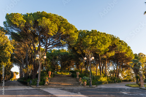Vittorio Emanuele Park in Caltagirone, Catania, Sicily, Italy, Europe, World Heritage Site
