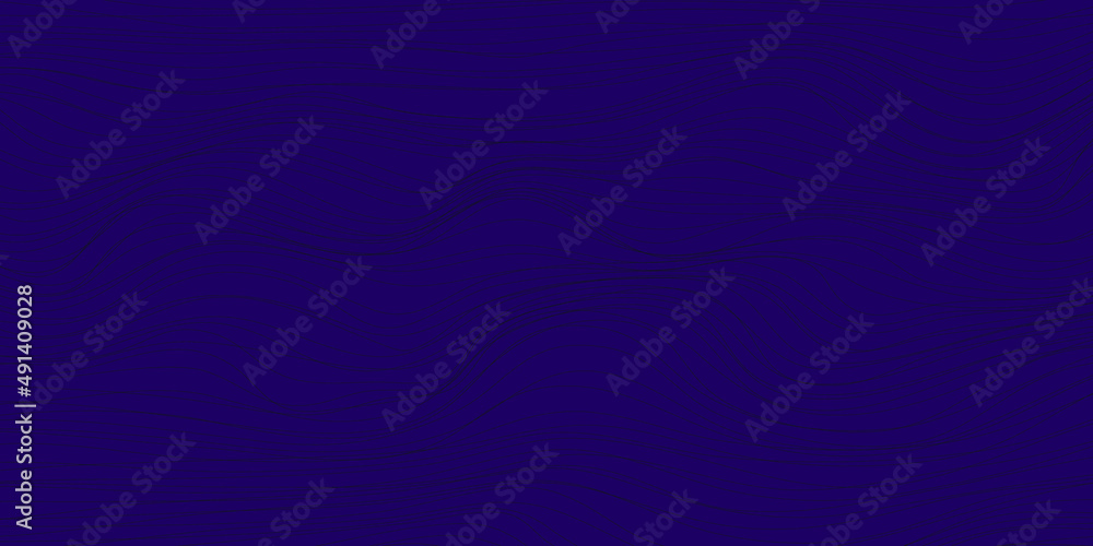 Blue background and black lines waves Blue background and black lines waves