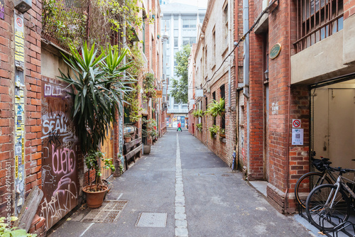 Fototapeta Naklejka Na Ścianę i Meble -  Warburton Lane Detail in Melbourne Australia
