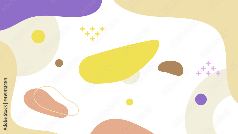 Abstract colorful Memphis flat geometric shapes background. Abstract composition with lines square dot triangle circle and wavy flat style. Design for poster, presentation, card, cover, banner. Abstract colorful Memphis flat geometric shapes background. Abstract composition with lines square dot triangle circle and wavy flat style. Design for poster, presentation, card, cover, banner.