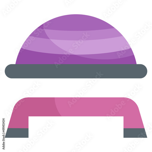 AEROBIC STEP flat icon