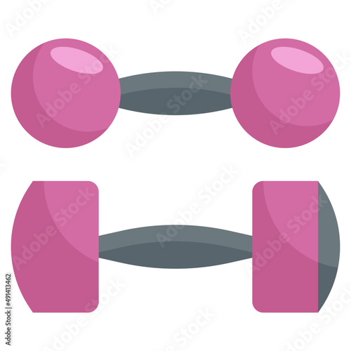 DUMBBELLS1 flat icon photo