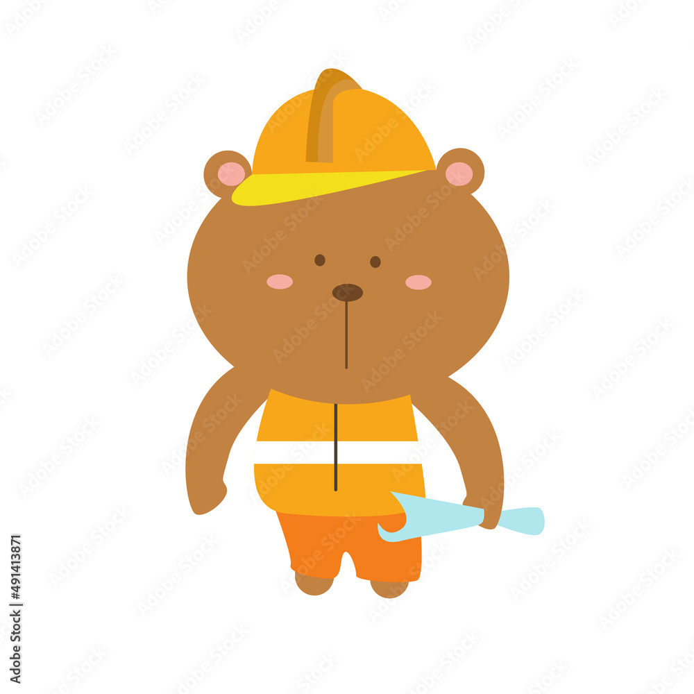 Fototapeta premium A variety of cute animals doing activities vector illustration