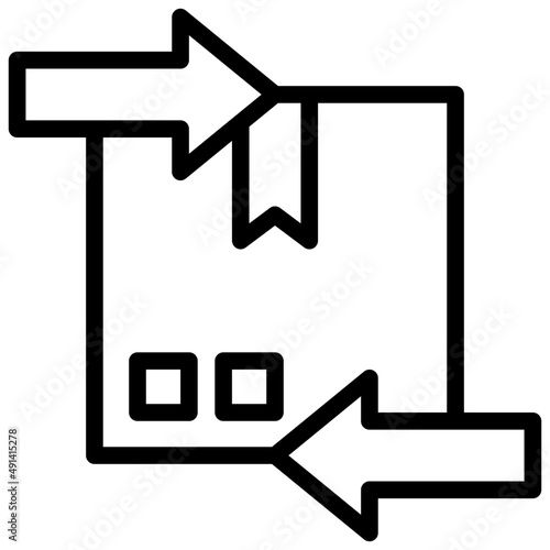 discrepancy outline icon