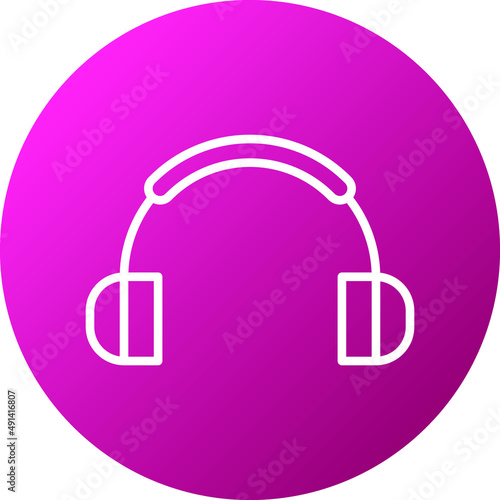 Earmuffs Icon Style