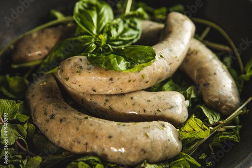 sausage with basil
