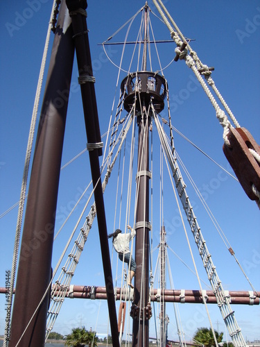 rigging of a sailing ship