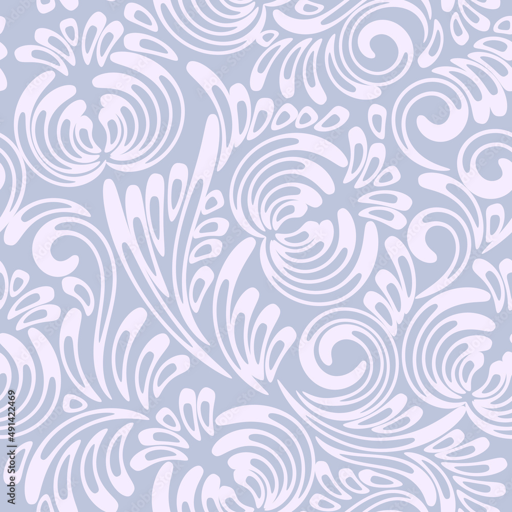 seamless grey pattern with flowers seamless grey pattern with flowers