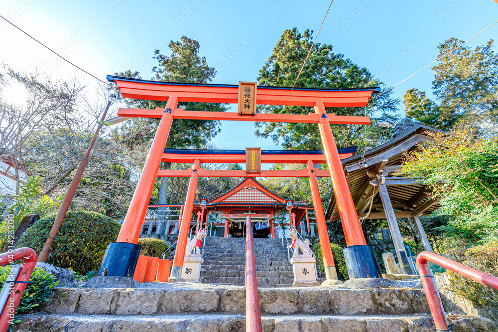 冬の浮羽稲荷神社 福岡県うきは市 Ukiha Inari Shrine in winter. Fukuoka-ken Ukiha city 冬の浮羽稲荷神社 福岡県うきは市 Ukiha Inari Shrine in winter. Fukuoka-ken Ukiha city
