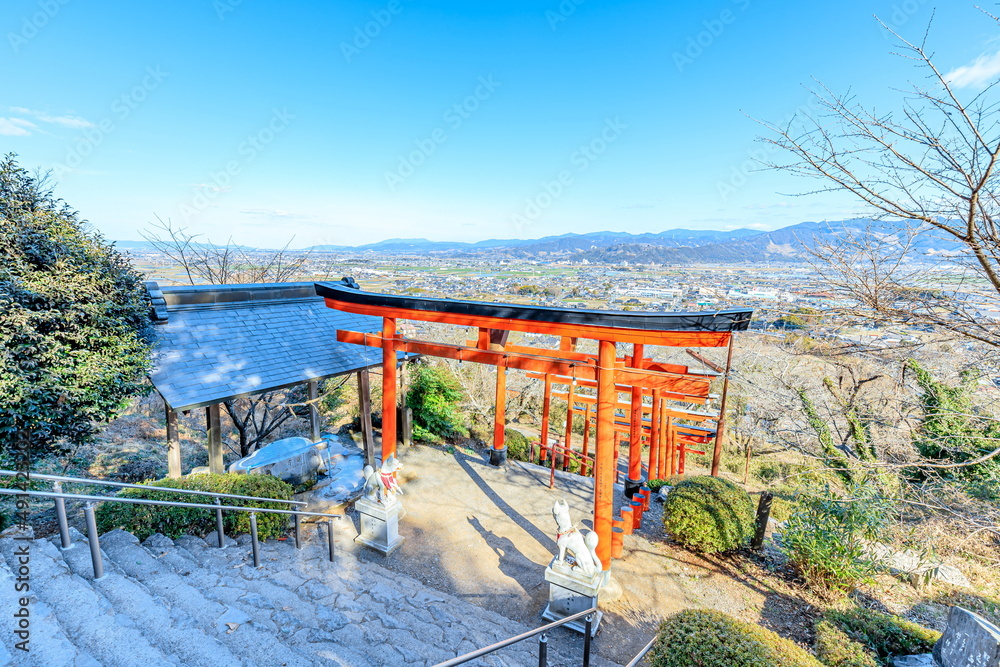 冬の浮羽稲荷神社 福岡県うきは市 Ukiha Inari Shrine in winter. Fukuoka-ken Ukiha city 冬の浮羽稲荷神社 福岡県うきは市 Ukiha Inari Shrine in winter. Fukuoka-ken Ukiha city