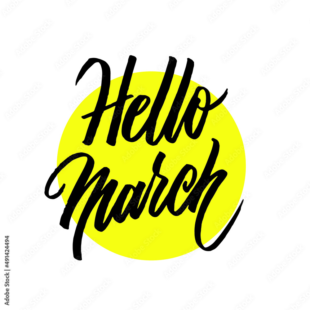 Obraz premium Hello March
