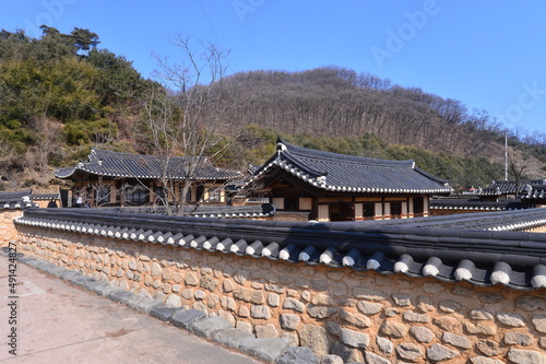 Korean traditional house built in 1730. in Goesan, South Korea. photo