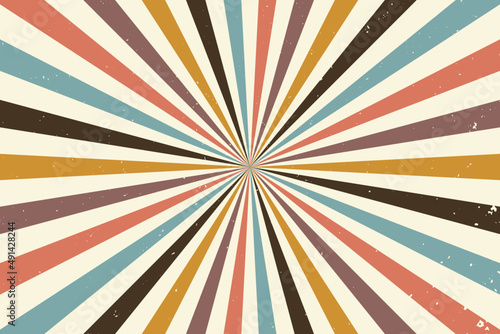 Abstract vintage retro sunburst rays background