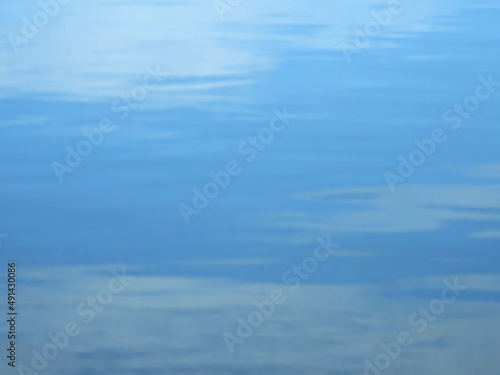 blurred background of blue water