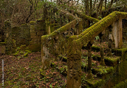 A village abandoned by people thirty years ago.