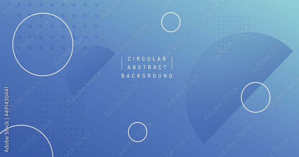 Circular Blue Gradient Abstract Background