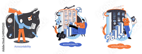 Financial administration, examiner conducts an audit checks statements in documents, accountability concept metaphor. Company tax and account. Capital markets, trading, e-commerce, accounting