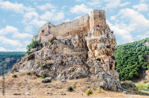 The 17th century Mseilha Fort built on a limestone rock, Lebanon photo