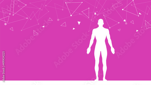 sistema immunitario, corpo umano, silhouette,