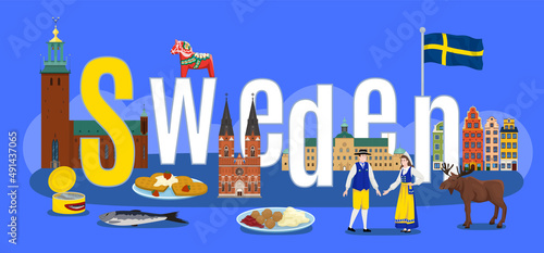 Sweden Touristic Concept