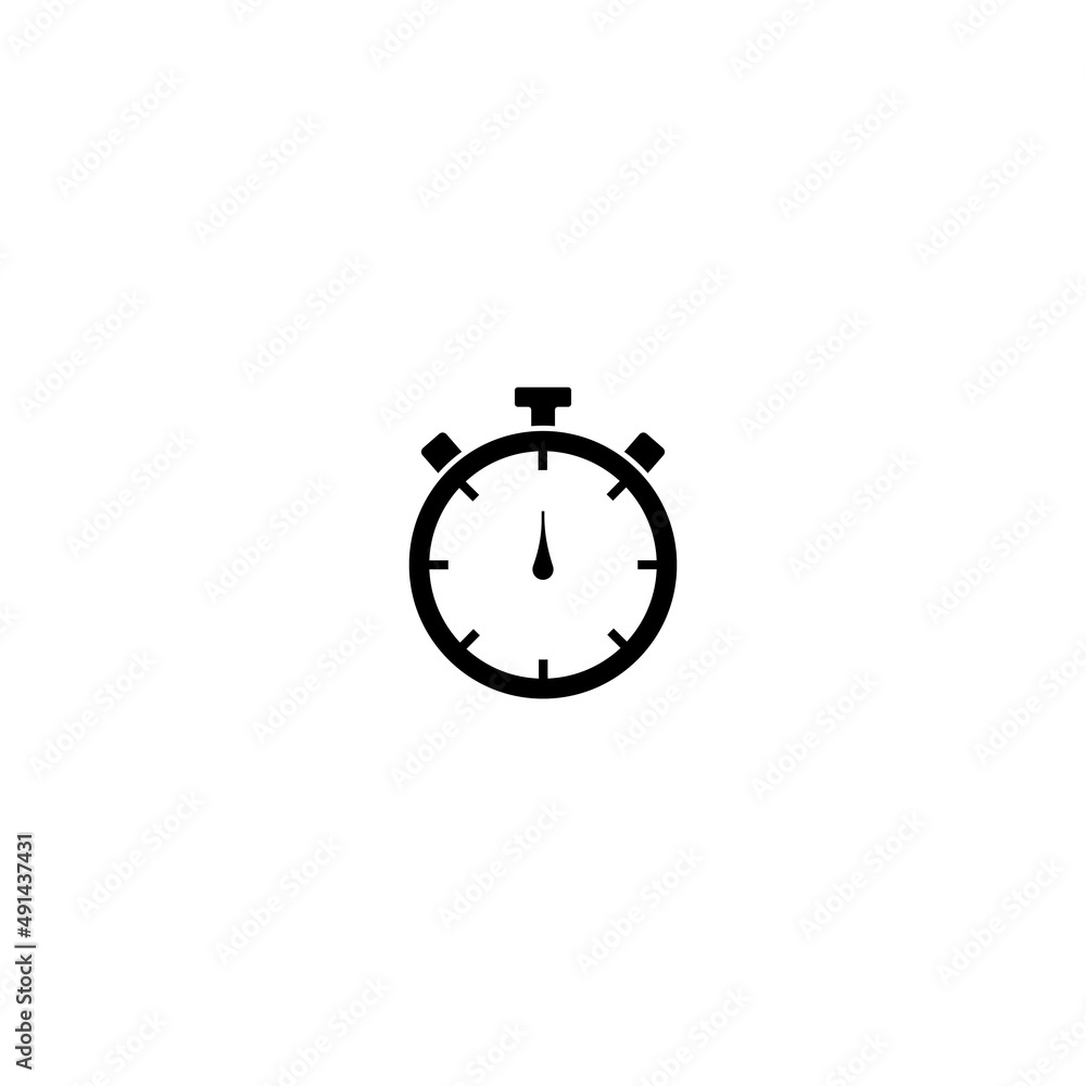 Stopwatch icon with Checkmark icon timer logo vector illustration Stopwatch icon with Checkmark icon timer logo vector illustration