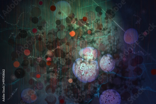 Abstract background microscope cells 